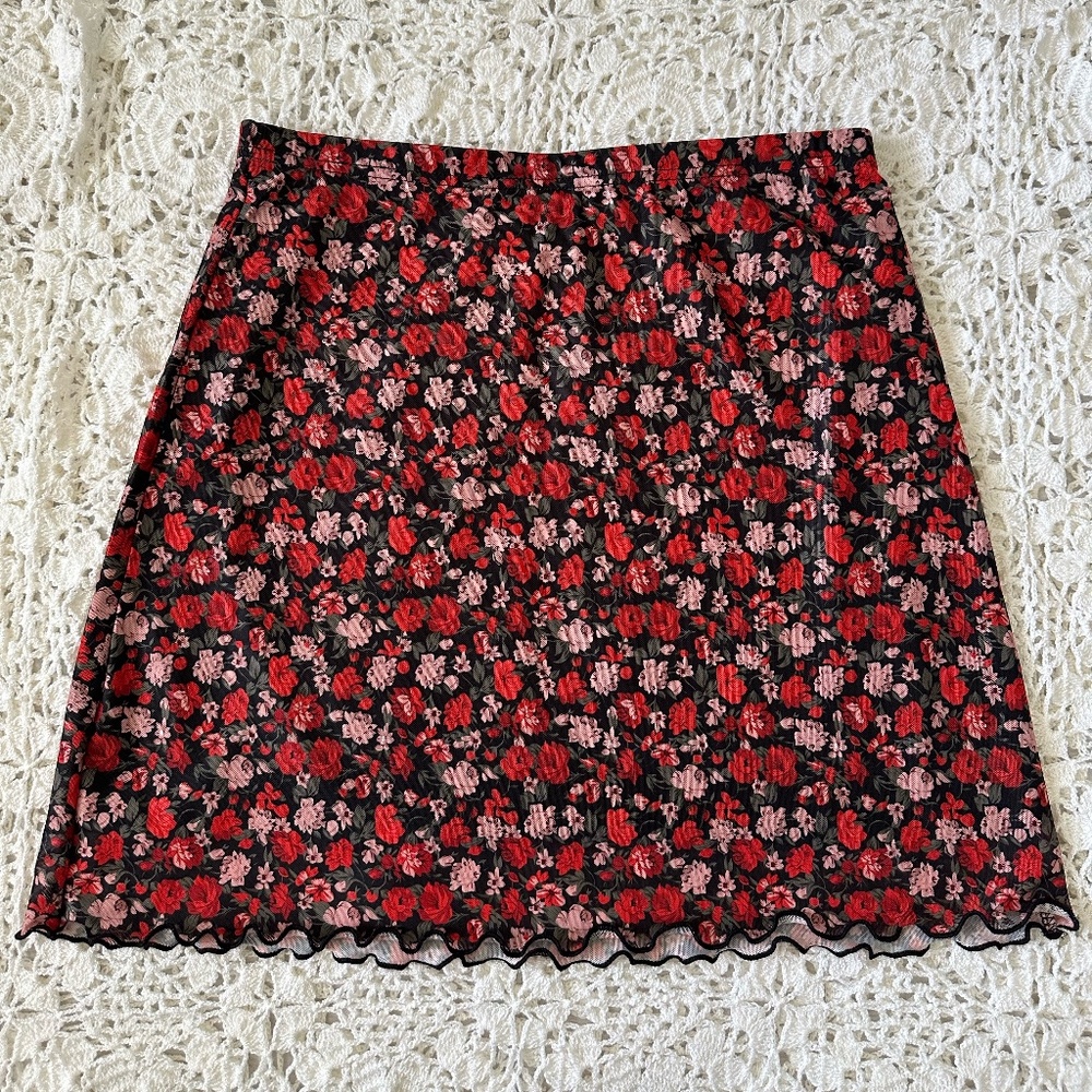 SHEIN Floral Mini Skirt